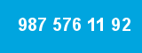 987 576 11 92 987 576 11 92